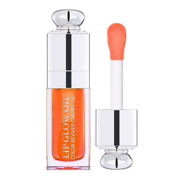 Ibcccndc Lip Glow Oil, transparent cherry oil for moisturizing lips, with applicator for easy use.