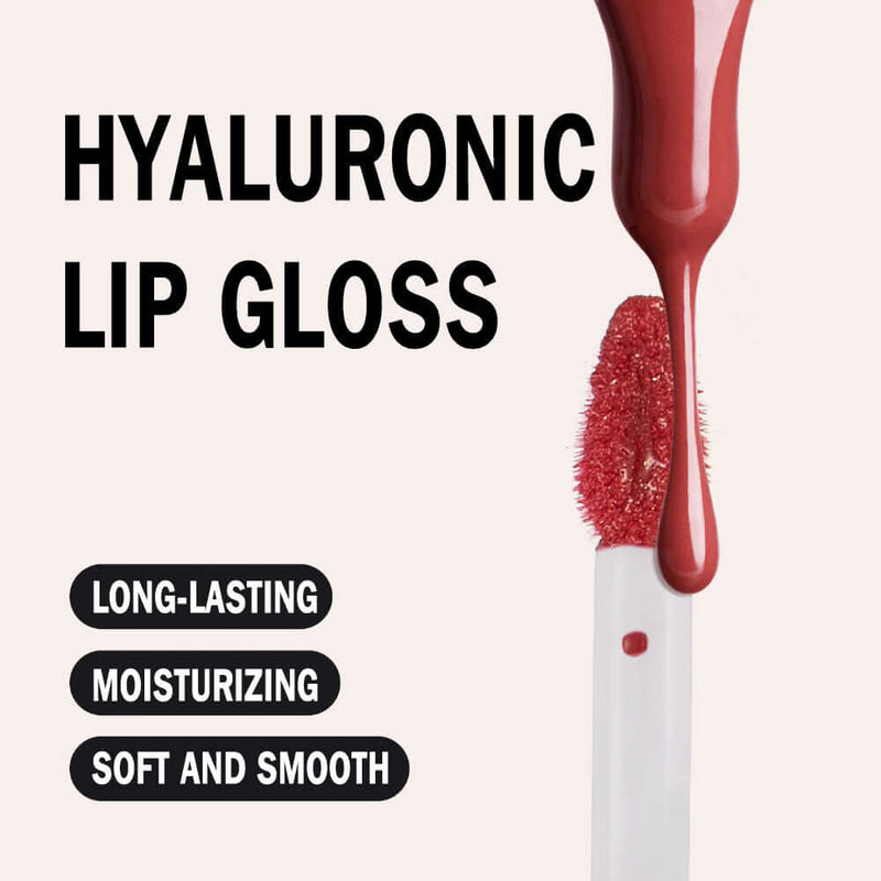 PHOFAY Hyaluronic Lip Gloss applicator with long-lasting, moisturizing, soft and smooth features for charming lips.