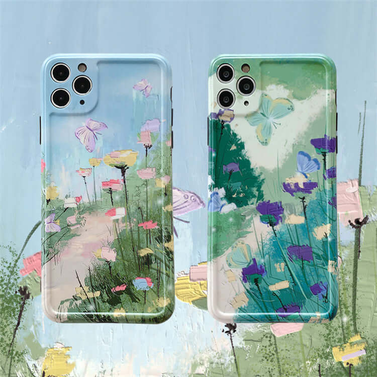 Flower butterfly phone case