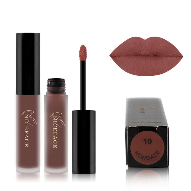 Best Lip Gloss product image showing luxurious shade Mondaze, applicator, and swatch for a perfect lip look.