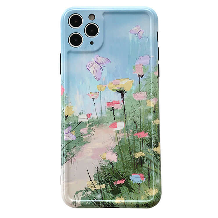 Flower butterfly phone case