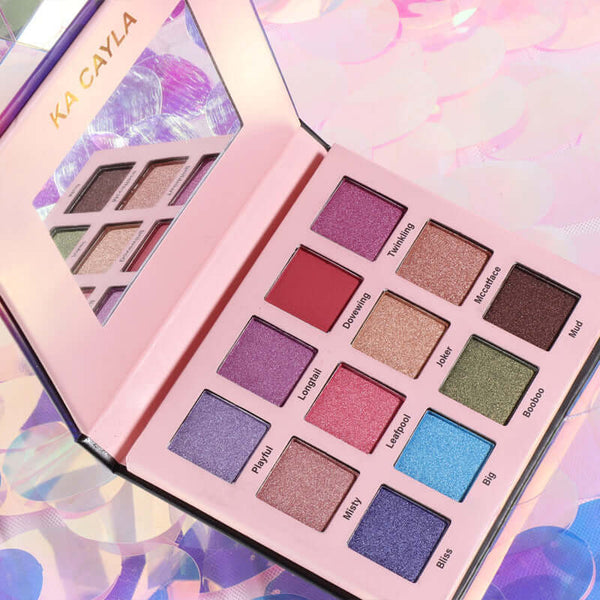 Fashion Creative 12 Color Eye Shadow Palette with vibrant shades for versatile looks and makeup styles.