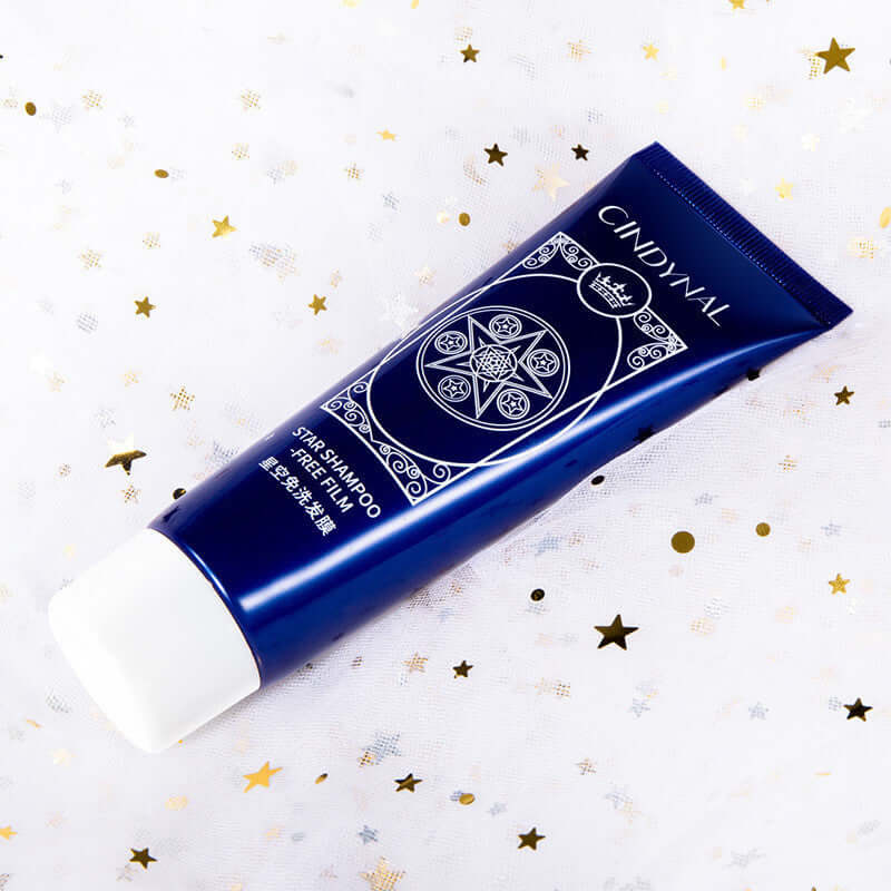Floral fragrance hair mask, shampoo-free, starry sky-inspired, 80g, designed for luxurious hair care.