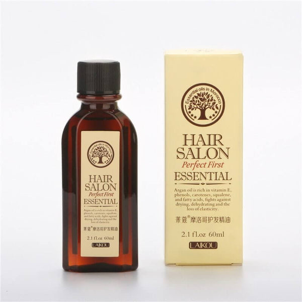 Essential oils for hair: Hair Salon Perfect First Essential, enriched with vitamin E for healthy hair.