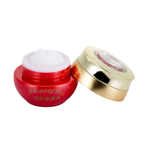 Moisturizing skin care facial set in a red and gold jar, designed for oil control and shrinking pores.