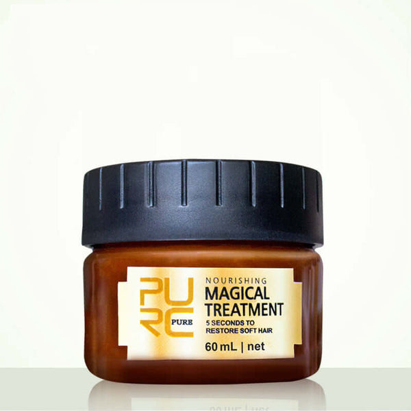 Nourishing Magical Treatment hair mask, 60mL jar for restoring soft, healthy hair in just 5 seconds.